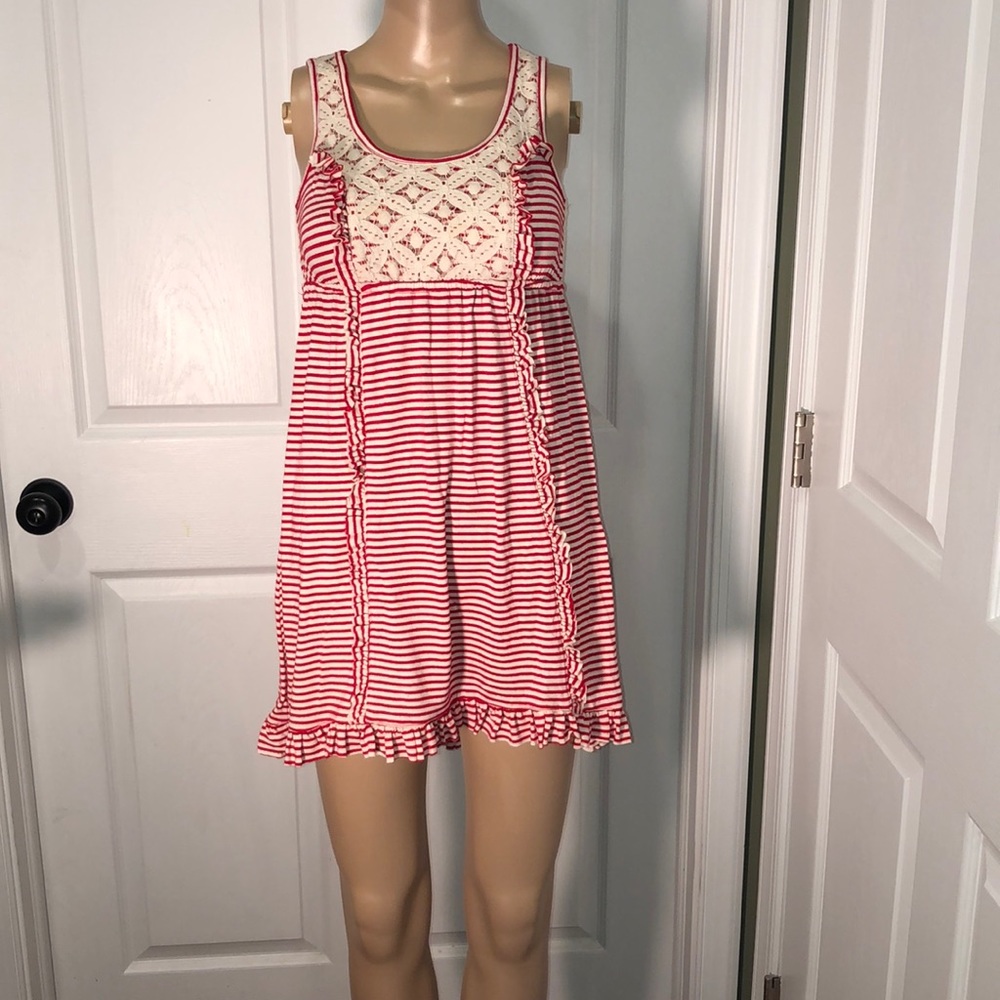 Eyelash Couture Red/White Dress XS